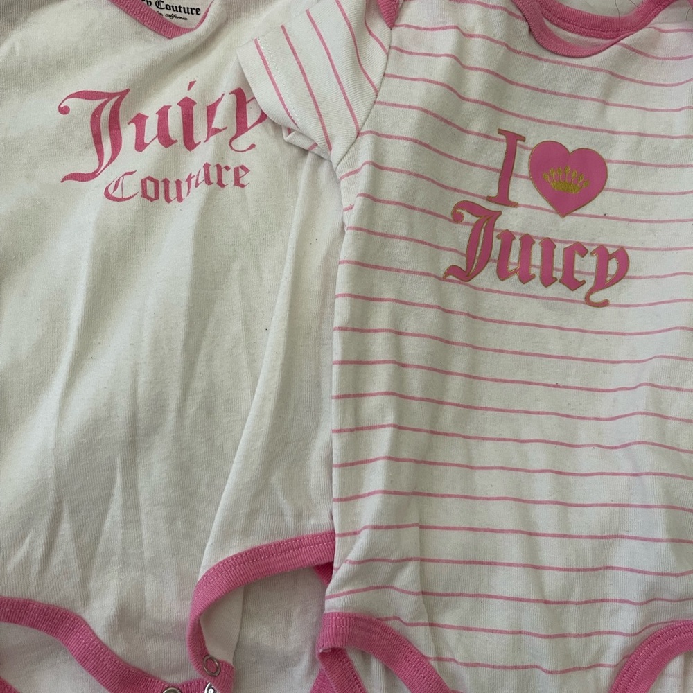 Juicy Couture Baby Onesies Set